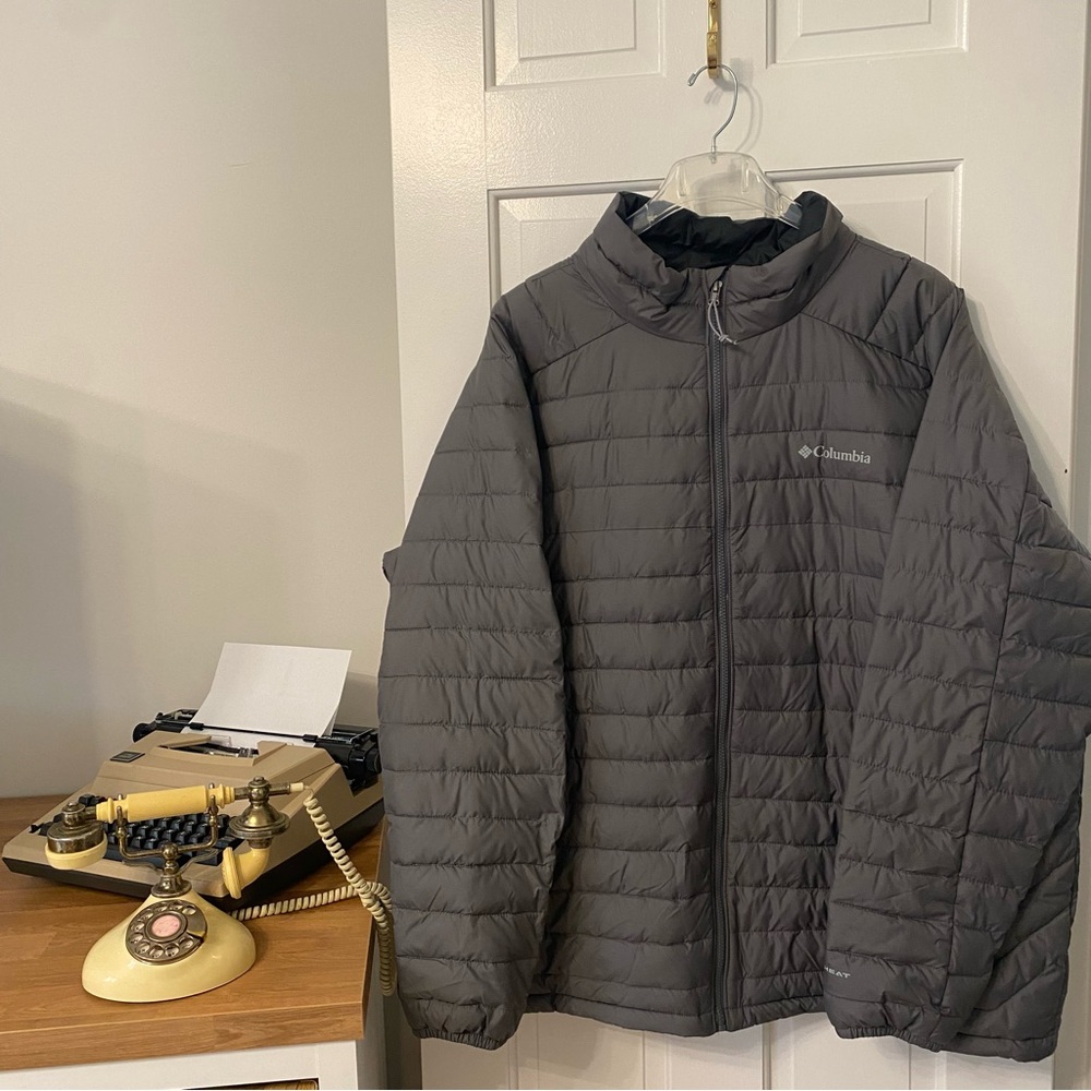 Gray Omni-Heat Columbia Puffer Jacket